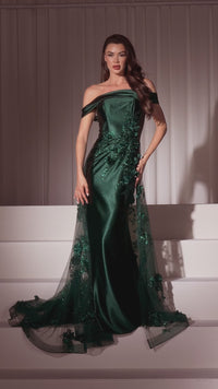 Long Prom Dress: Ladivine J876