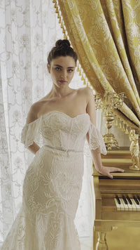 Ladivine Off-Shoulder Wedding Dress A1104W