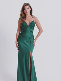 Matte Satin Faviana Long Formal Prom Dress 11070