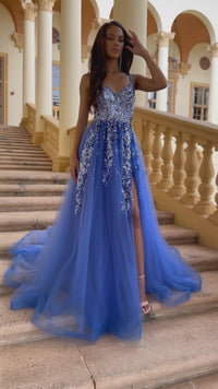 Sparkly Long Prom Ball Gown: Ava Presley 28280