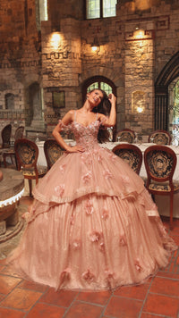 Rose Gold Quinceanera Dress: Amarra 54244