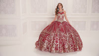 Wine Red Quinceanera Dress: Princesa PR22034