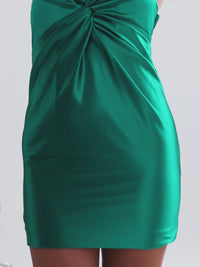 Faviana Emerald Halter Homecoming Dress S10911