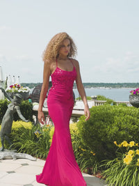 Faviana Tonal-Embroidered Long Prom Dress 11017