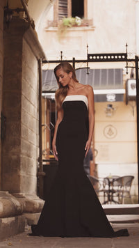 Classic Black Mermaid Prom Dress: La Femme 32914