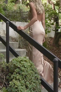 Cowl-Neck Long Formal Prom Dress: Ladivine 7479