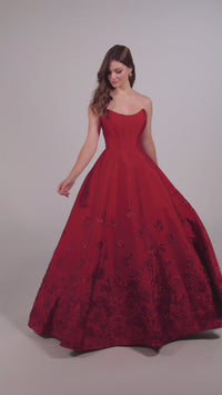 Strapless Eillie Wilde EW35073 Ball Gown