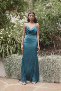 Tie-Back Long Prom Dress 7487