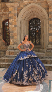 3D Flower Quinceanera Dress: Amarra 54235