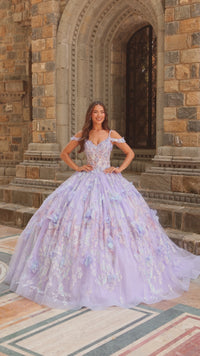 Sheer-Corset Quinceanera Dress: Amarra 54232