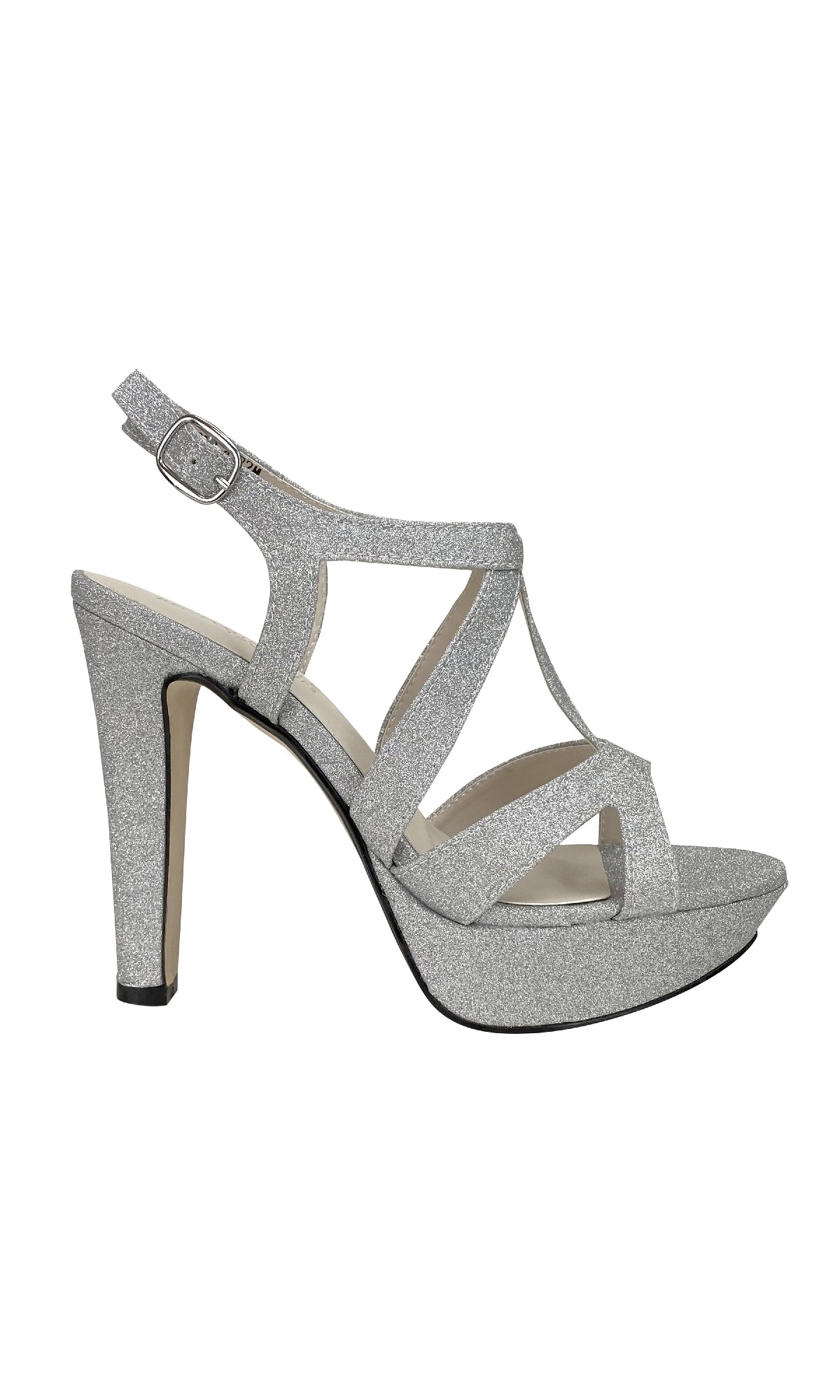 Queenie Silver Glitter Prom Shoes: Touch Ups 4222