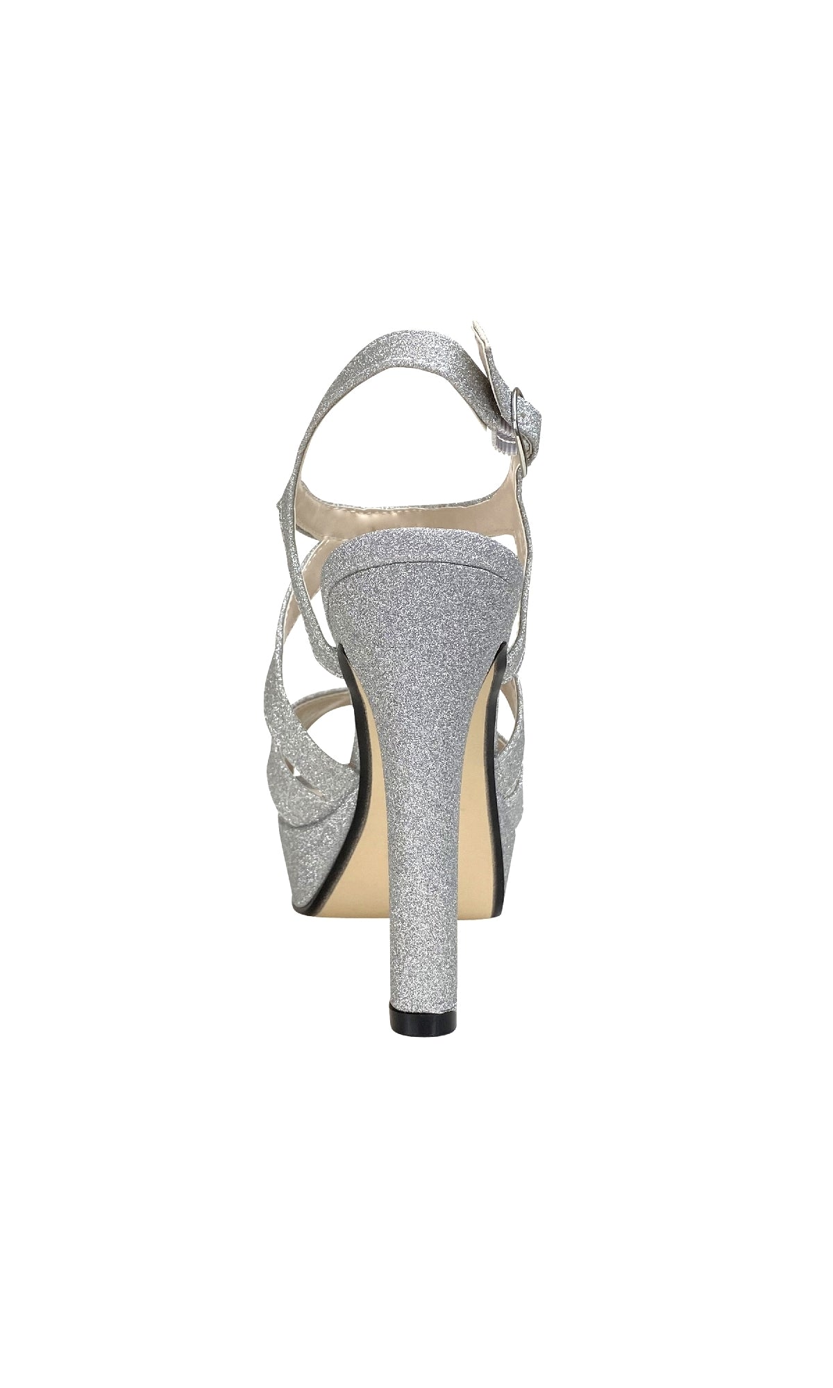 Queenie Silver Glitter Prom Shoes: Touch Ups 4222