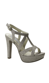 Queenie Champagne Glitter Prom Shoes: Touch Ups 4223