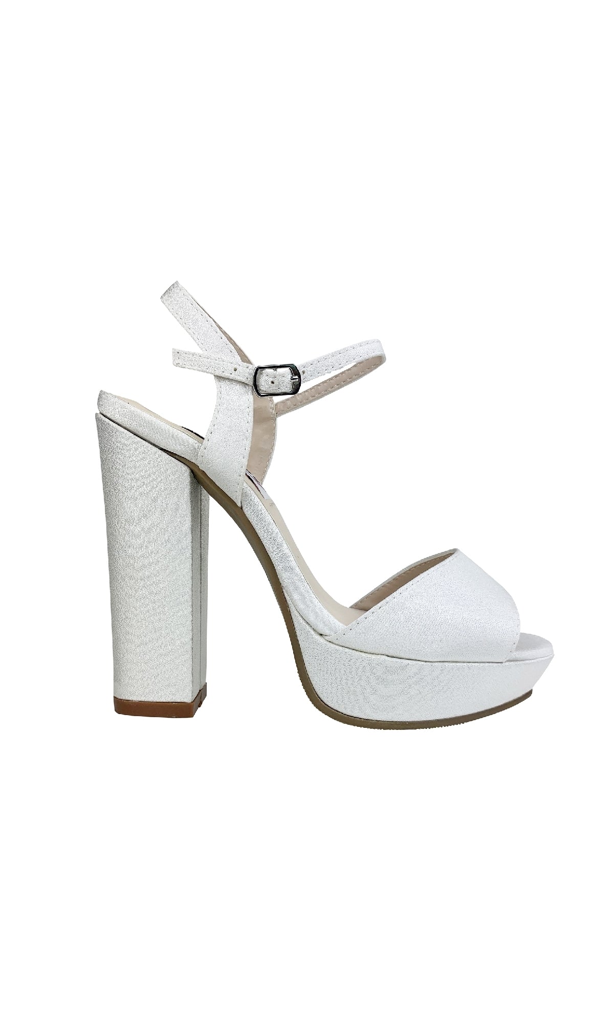 Whitta White Crepe Prom Shoes: Dyeables 4350