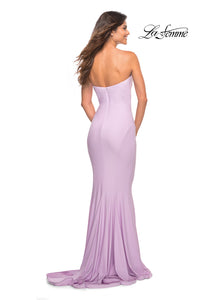 La Femme Simple Mermaid Strapless Formal Dress