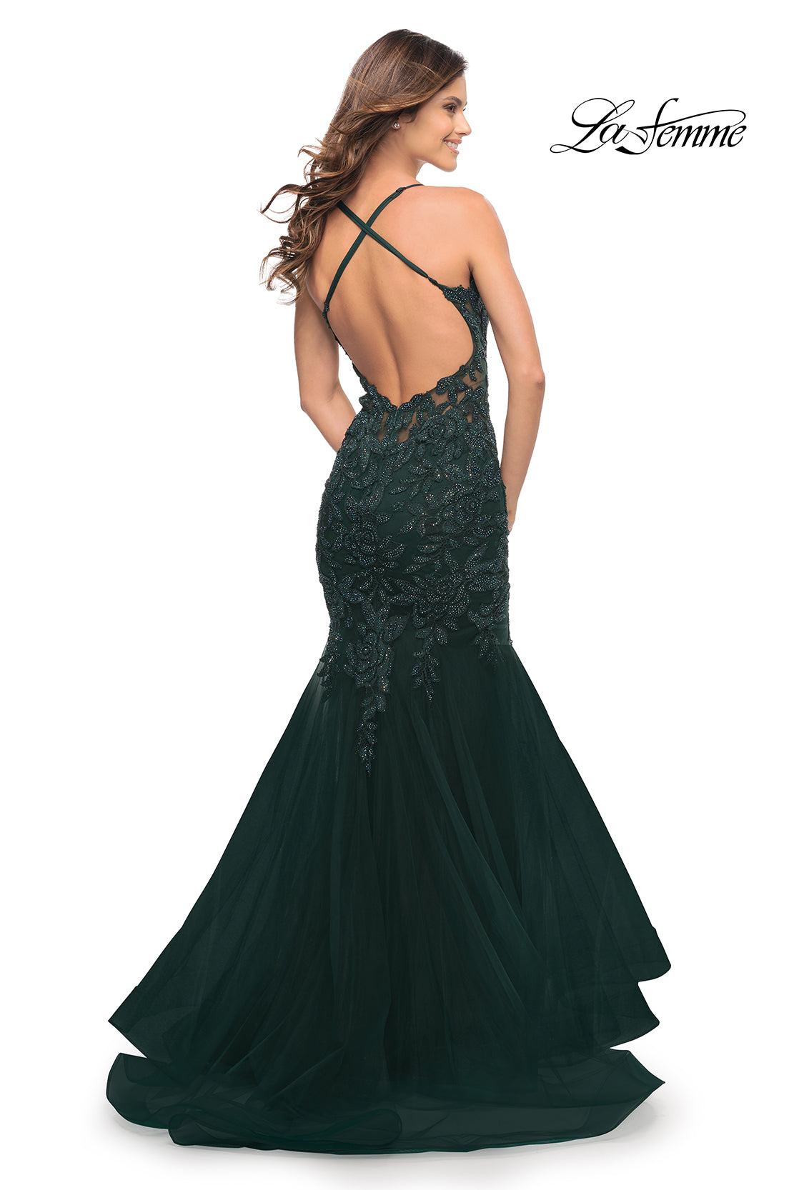 La Femme Dress Black Mermaid