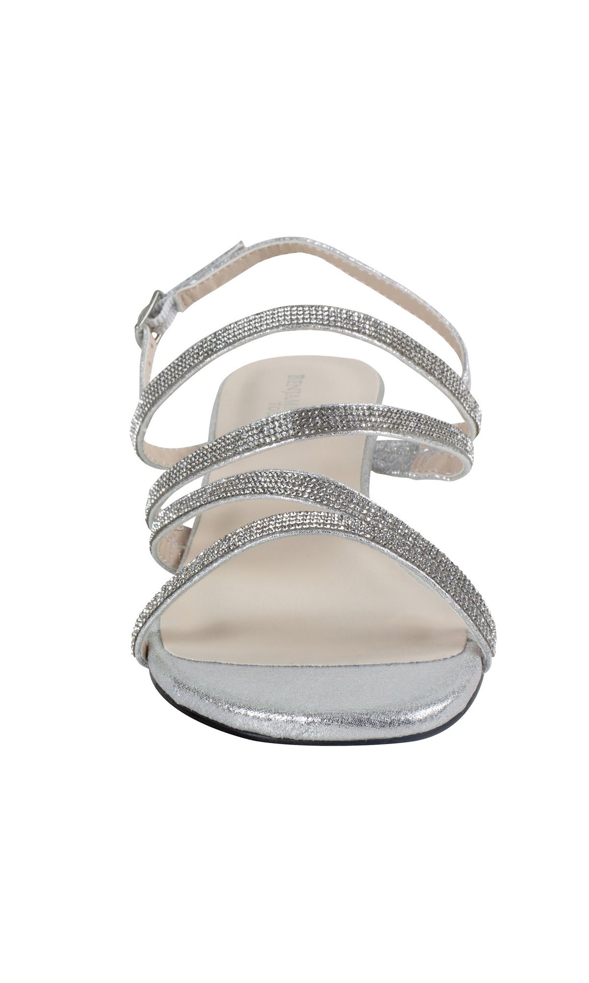 Jodi Rhinestone Silver Prom Sandals 4595