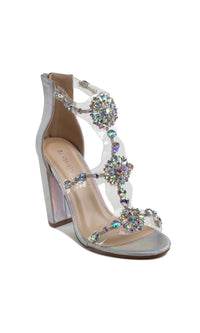 Ara High Heel Silver Prom Shoes 4603