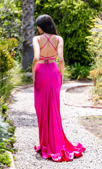 Statement-Back Atria Long Prom Dress 6819H