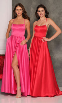 Dave & Johnny Backless Long Designer Prom Dress