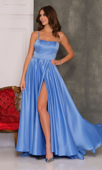 Dave & Johnny Backless Long Designer Prom Dress