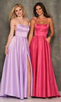 Dave & Johnny Backless Long Designer Prom Dress