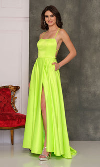 Dave & Johnny Backless Long Designer Prom Dress