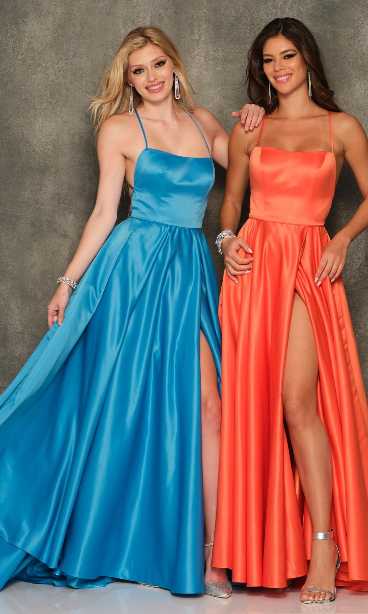 Dave & Johnny Backless Long Designer Prom Dress