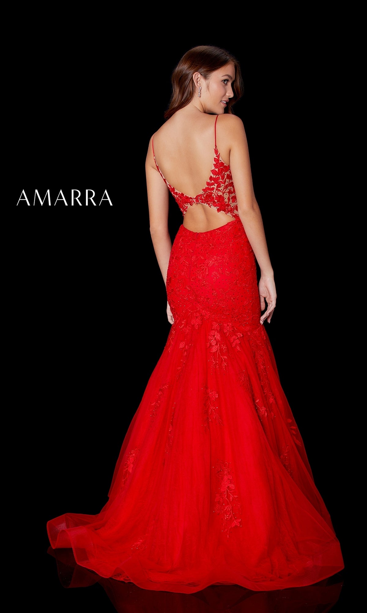 Amarra 87226 Long Lace Mermaid Prom Dress