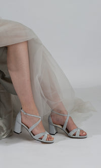 Aubrey Silver Prom Shoes by Touch Ups 4498