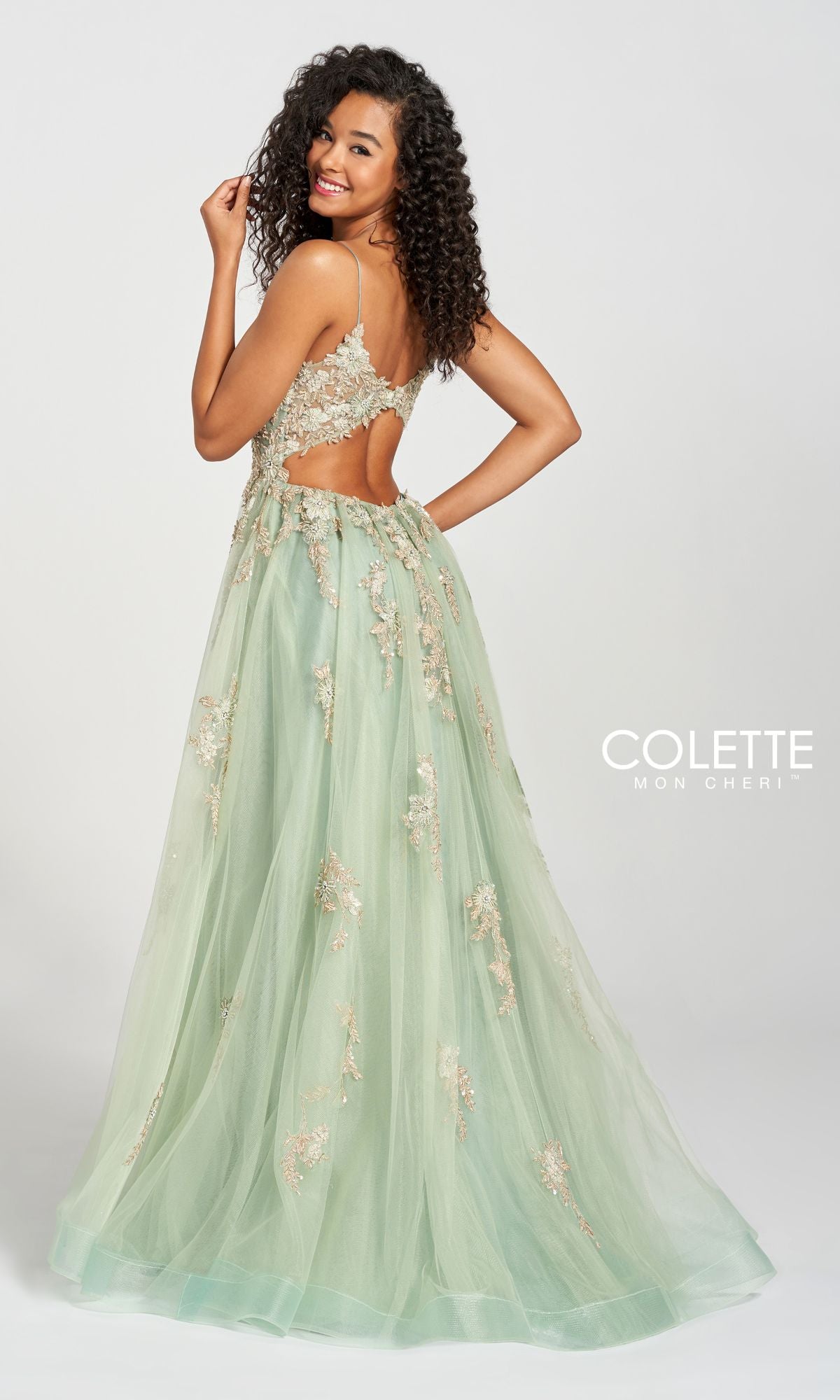 Ivy Green A-Line Prom Ball Gown CL12207