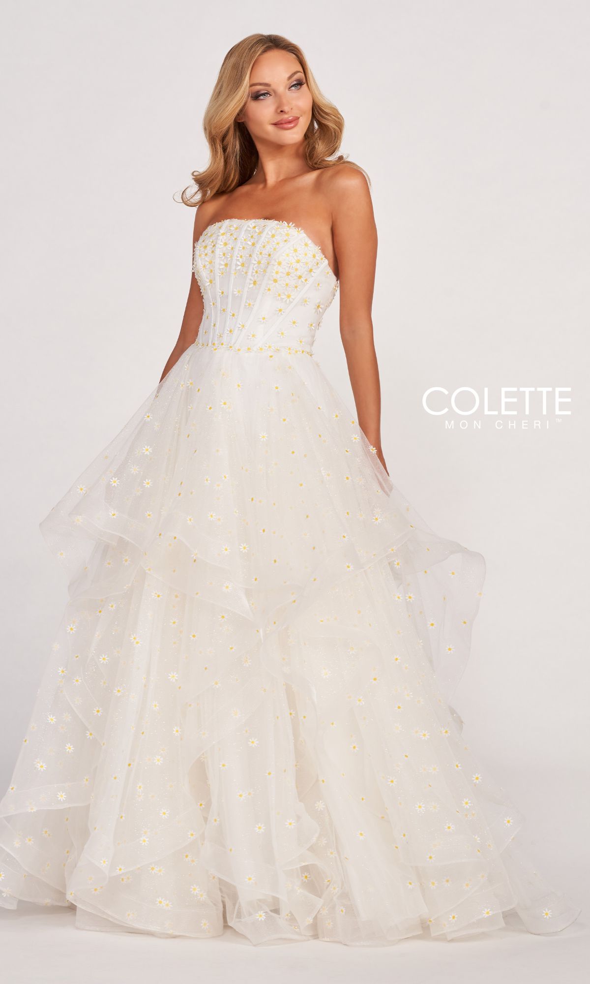 Colette CL2055 Strapless Daisy Ball Gown