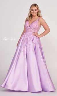 Ellie Wilde Designer Prom Dress with 3-D Butterflies