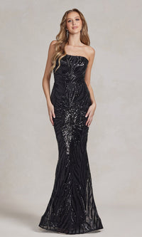 One-Shoulder Long Sequin Formal Dress