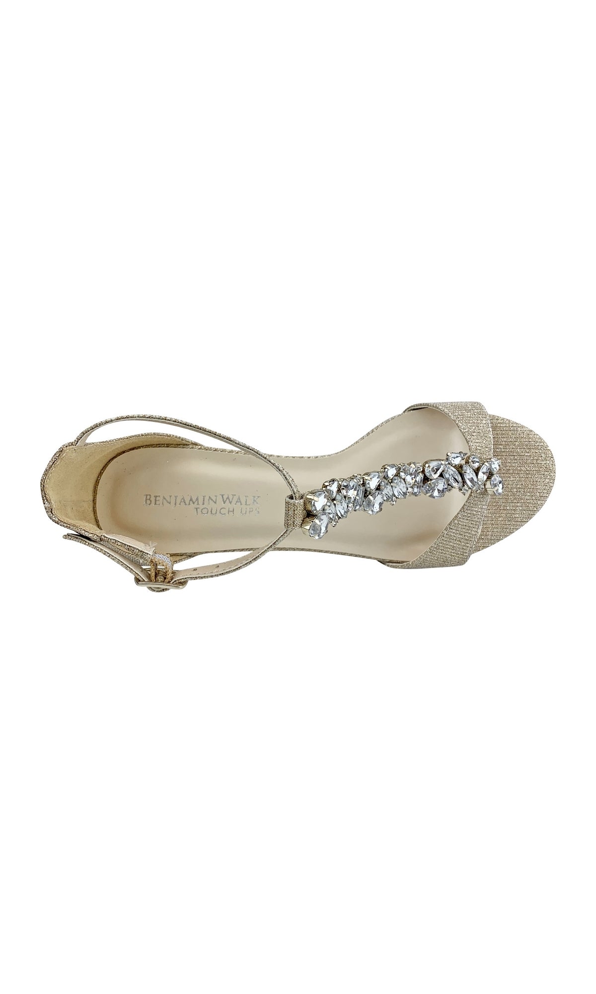 Beatrix Champagne Low Wedge Prom Shoes 4538