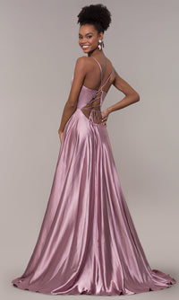 Faviana-Long Faviana Prom Dress with Back Cut Out