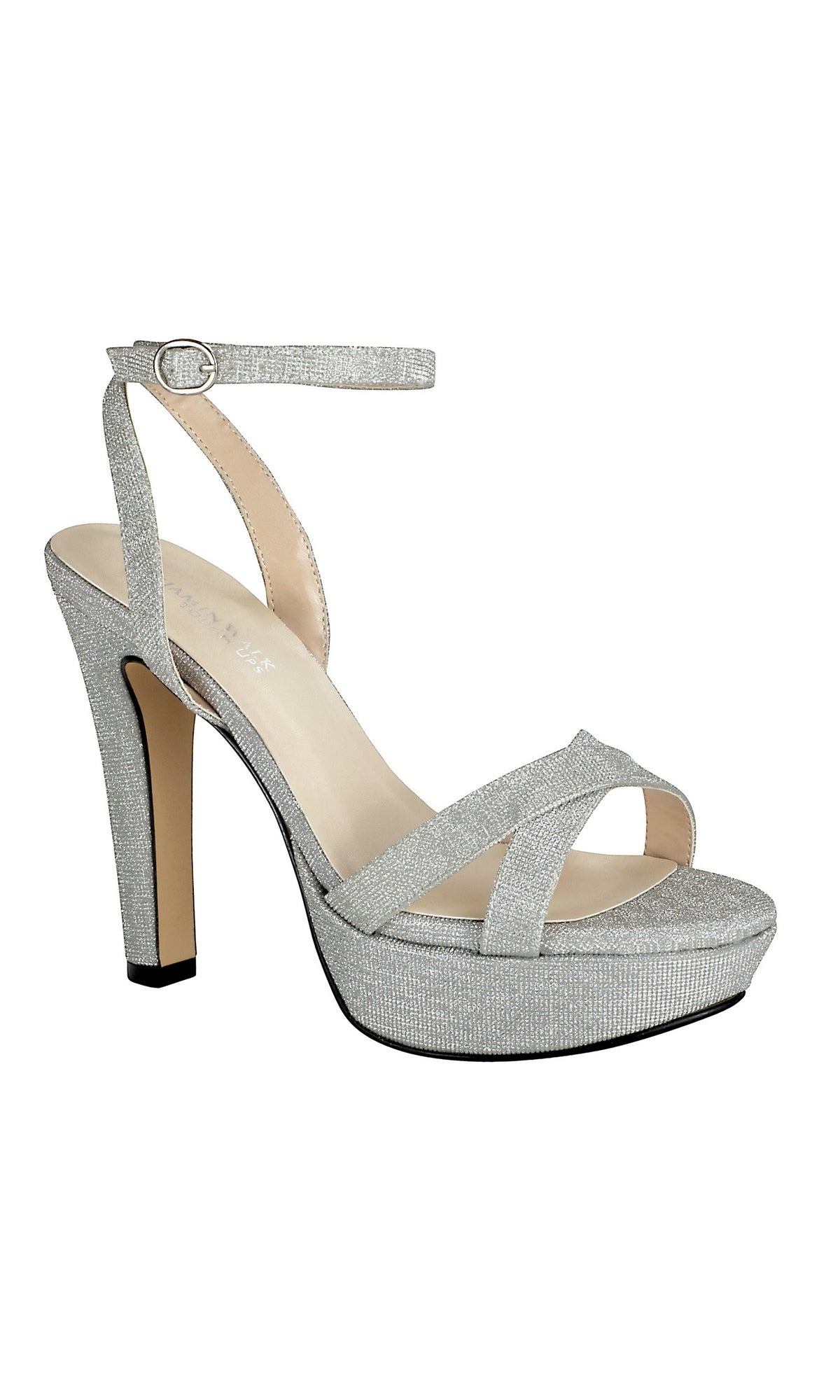 Taylor Silver Ankle Strap Heels | Silver ankle strap heels, Heels, Silver  high heels