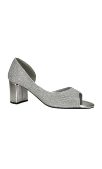 Joy Peep-Toe Silver Pump 4358