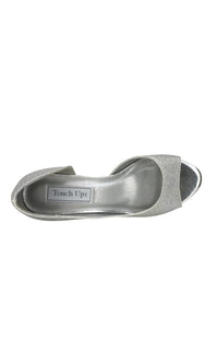 Joy Peep-Toe Silver Pump 4358