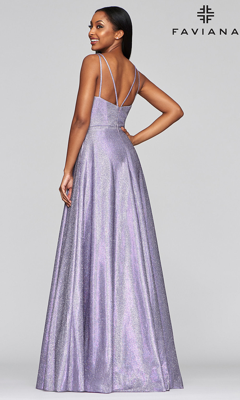 Metallic glitter sale dress