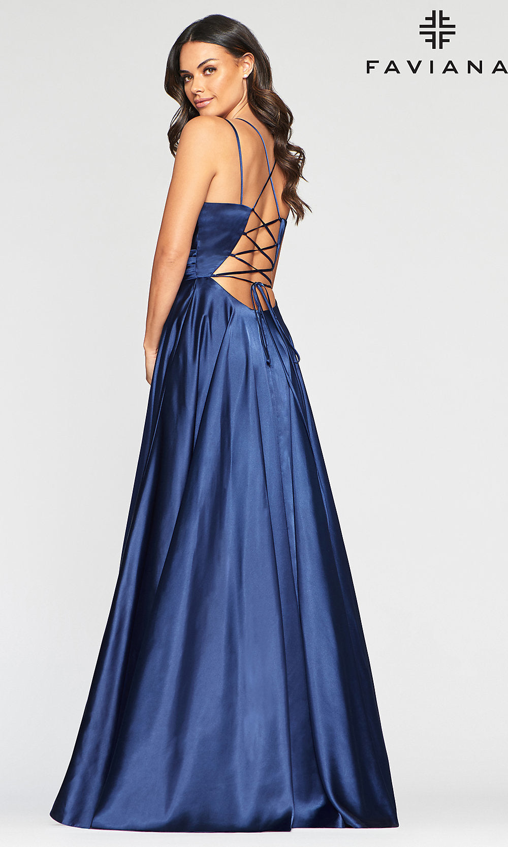 Faviana Classic Prom Dress with Open Back - PromGirl