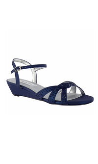 Touch Ups-Lena Open-Toe Shoe in Navy by Touch Ups