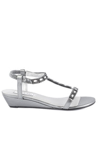 Touch Ups-1in Pewter Sandal by Touch Ups