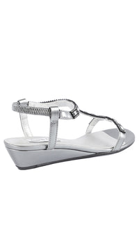 Touch Ups-1in Pewter Sandal by Touch Ups