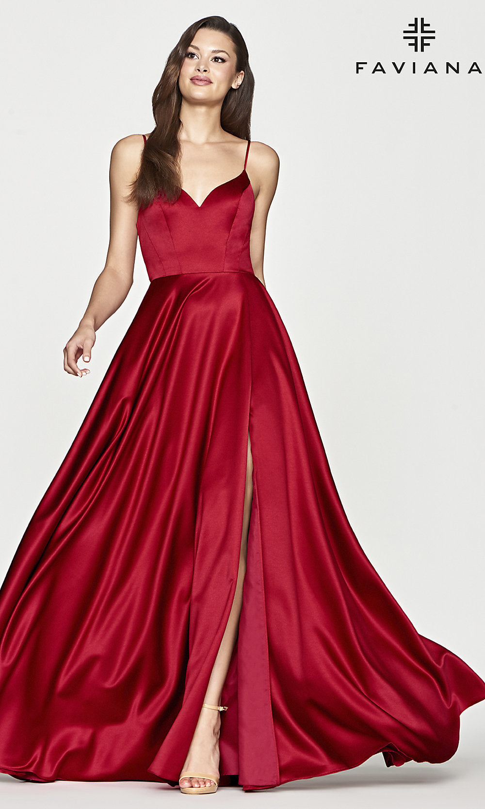 Ruby Red Color Dress