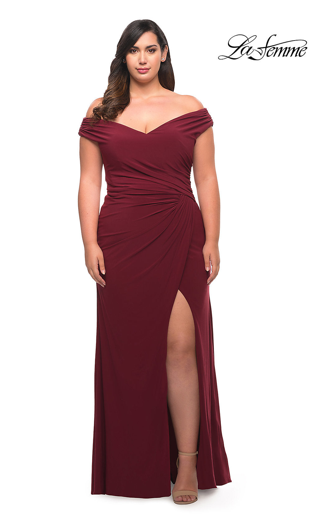 Plus Size Off The Shoulder Long Prom Dress Promgirl 1223