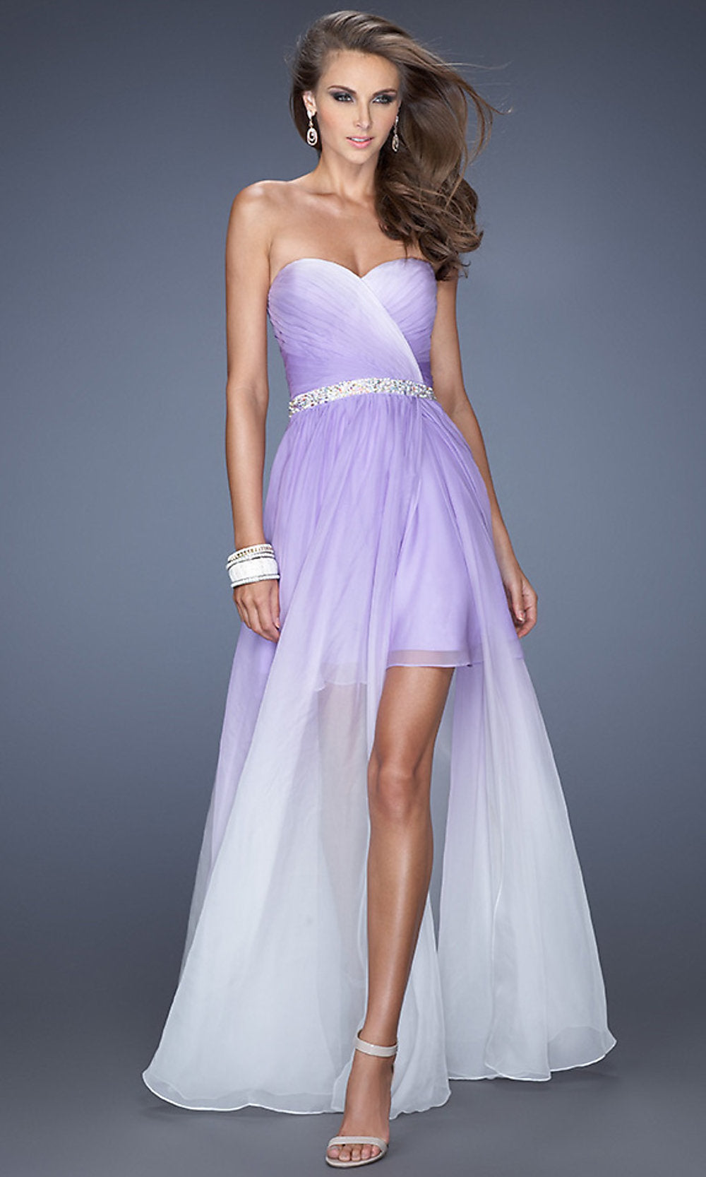 A-line Pink High-low Straps Satin Formal Long Modest Unique Prom Dress –  SposaBridal